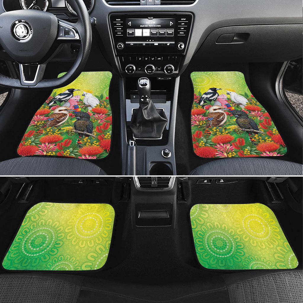 Australian Native Birds Car Mats Art Dot Painting Pattern