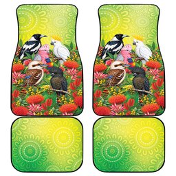 Australian Native Birds Car Mats Art Dot Painting Pattern