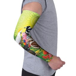 Australian Native Birds Arm Sleeves Art Dot Painting Pattern
