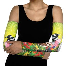 Australian Native Birds Arm Sleeves Art Dot Painting Pattern