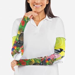 Australian Native Birds Arm Sleeves Art Dot Painting Pattern