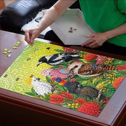 Australian Native Birds Puzzle Art Dot Painting Pattern