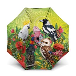 Australian Native Birds Umbrella Art Dot Painting Pattern