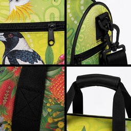 Australian Native Birds Duffle Bag Art Dot Painting Pattern