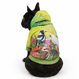 Australian Native Birds Pet Hoodie Art Dot Painting Pattern