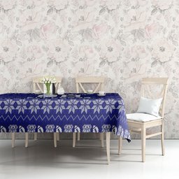 Personalized Canterbury Bulldogs Christmas Tablecloth Australian Rugby Fans - Pixelated Ugly Xmas Pattern Mascot Santa
