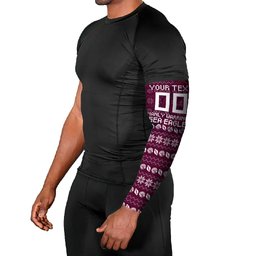 Personalized Sea Eagles Christmas Arm Sleeves Australian Rugby Fans - Pixelated Ugly Xmas Pattern Mascot Santa