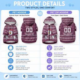 Personalized Sea Eagles Christmas Pet Hoodie Australian Rugby Fans - Pixelated Ugly Xmas Pattern Mascot Santa