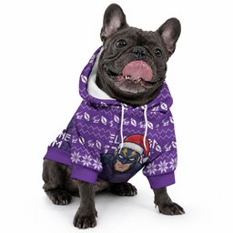 Personalized Melbourne Storm Christmas Pet Hoodie Australian Rugby Fans - Pixelated Ugly Xmas Pattern Mascot Santa