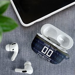 Personalized Cowboys Christmas AirPods Case Australian Rugby Fans - Pixelated Ugly Xmas Pattern Mascot Santa