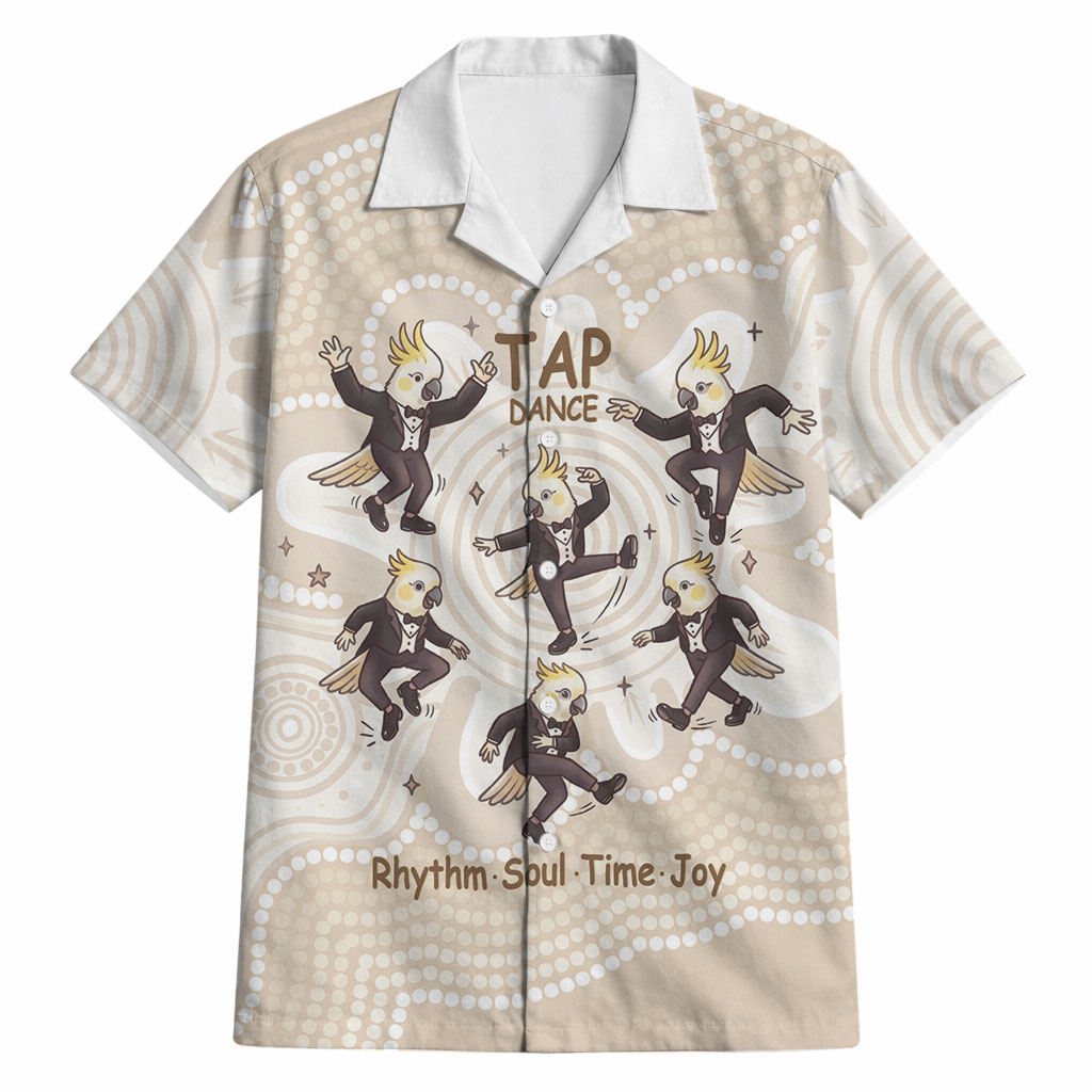 Tap Dance Australia Personalised Hawaiian Shirt Yellow-crested Cockatoo Indigenous Art