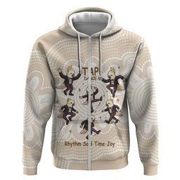 Tap Dance Australia Personalised Hoodie Yellow-crested Cockatoo Indigenous Art