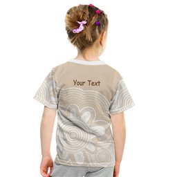 Tap Dance Australia Personalised Kid T Shirt Yellow-crested Cockatoo Indigenous Art
