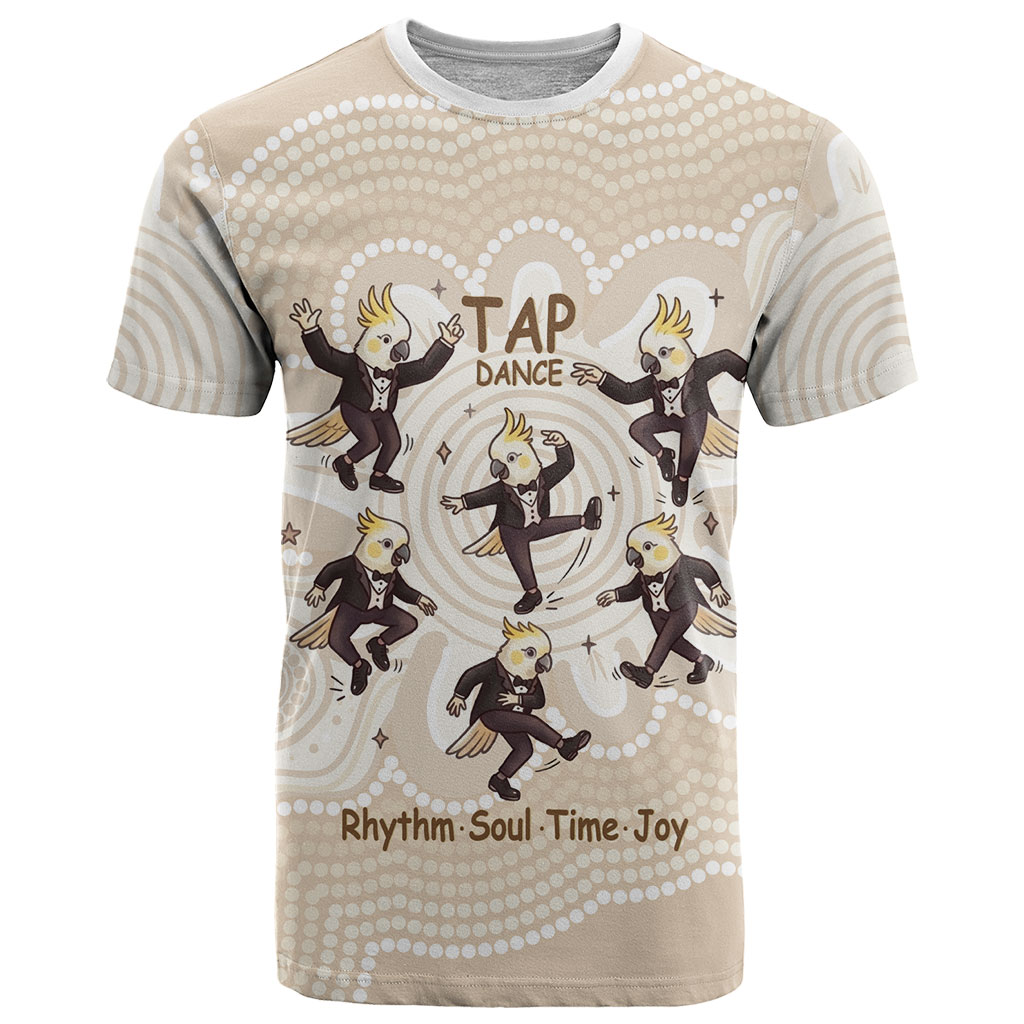 Tap Dance Australia Personalised T Shirt Yellow-crested Cockatoo Indigenous Art