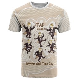 Tap Dance Australia Personalised T Shirt Yellow-crested Cockatoo Indigenous Art