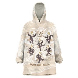 Tap Dance Australia Personalised Wearable Blanket Hoodie Yellow-crested Cockatoo Indigenous Art