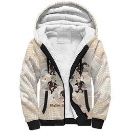 Tap Dance Australia Personalised Sherpa Hoodie Yellow-crested Cockatoo Indigenous Art