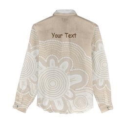 Tap Dance Australia Personalised Women Casual Shirt Yellow-crested Cockatoo Indigenous Art
