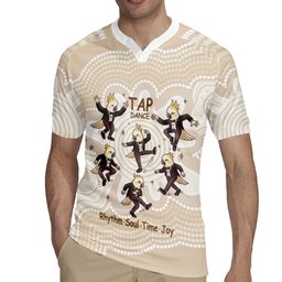 Tap Dance Australia Personalised Rugby Jersey Yellow-crested Cockatoo Indigenous Art