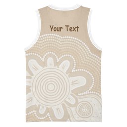 Tap Dance Australia Personalised Basketball Jersey Yellow-crested Cockatoo Indigenous Art