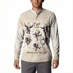 Tap Dance Australia Personalised Button Sweatshirt Yellow-crested Cockatoo Indigenous Art