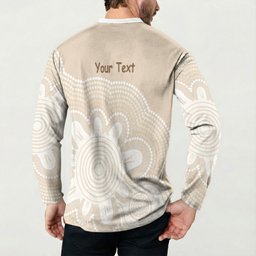 Tap Dance Australia Personalised Button Sweatshirt Yellow-crested Cockatoo Indigenous Art