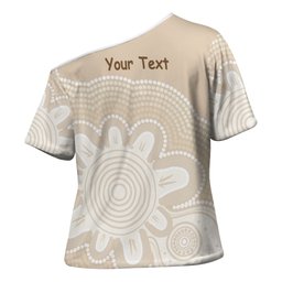Tap Dance Australia Personalised Cross Shoulder Shirt Yellow-crested Cockatoo Indigenous Art