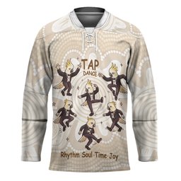 Tap Dance Australia Personalised Hockey Jersey Yellow-crested Cockatoo Indigenous Art