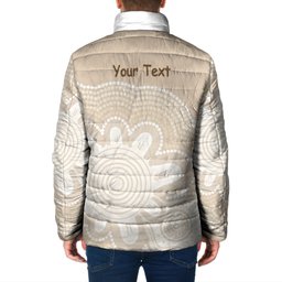 Tap Dance Australia Personalised Padded Jacket Yellow-crested Cockatoo Indigenous Art