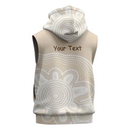 Tap Dance Australia Personalised Sleeveless Hoodie Yellow-crested Cockatoo Indigenous Art
