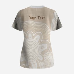 Tap Dance Australia Personalised Scrub Top Yellow-crested Cockatoo Indigenous Art