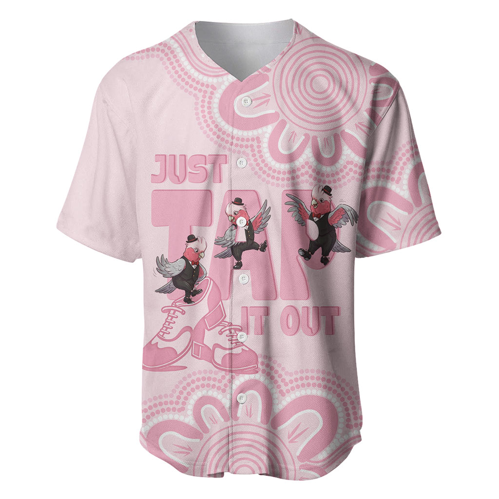 Tap Dance Australia Baseball Jersey Pink Galah Just Tap It Out