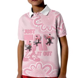 Tap Dance Australia Kid Polo Shirt Pink Galah Just Tap It Out