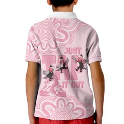 Tap Dance Australia Kid Polo Shirt Pink Galah Just Tap It Out