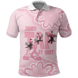 Tap Dance Australia Polo Shirt Pink Galah Just Tap It Out