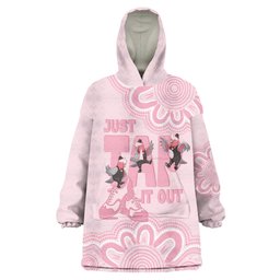 Tap Dance Australia Wearable Blanket Hoodie Pink Galah Just Tap It Out