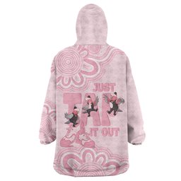Tap Dance Australia Wearable Blanket Hoodie Pink Galah Just Tap It Out