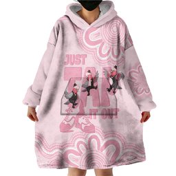 Tap Dance Australia Wearable Blanket Hoodie Pink Galah Just Tap It Out