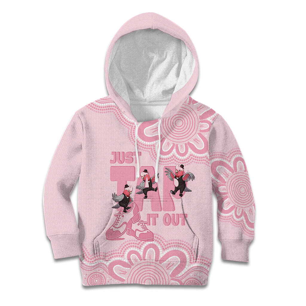 Tap Dance Australia Kid Hoodie Pink Galah Just Tap It Out