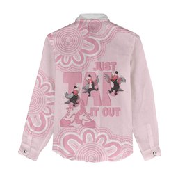 Tap Dance Australia Women Casual Shirt Pink Galah Just Tap It Out