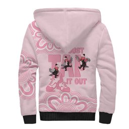 Tap Dance Australia Sherpa Hoodie Pink Galah Just Tap It Out