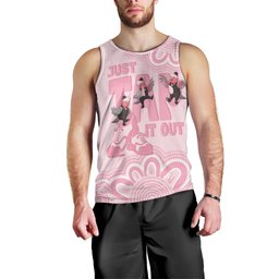 Tap Dance Australia Men Tank Top Pink Galah Just Tap It Out