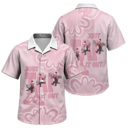 Tap Dance Australia Family Matching Off The Shoulder Long Sleeve Dress and Hawaiian Shirt Pink Galah Just Tap It Out