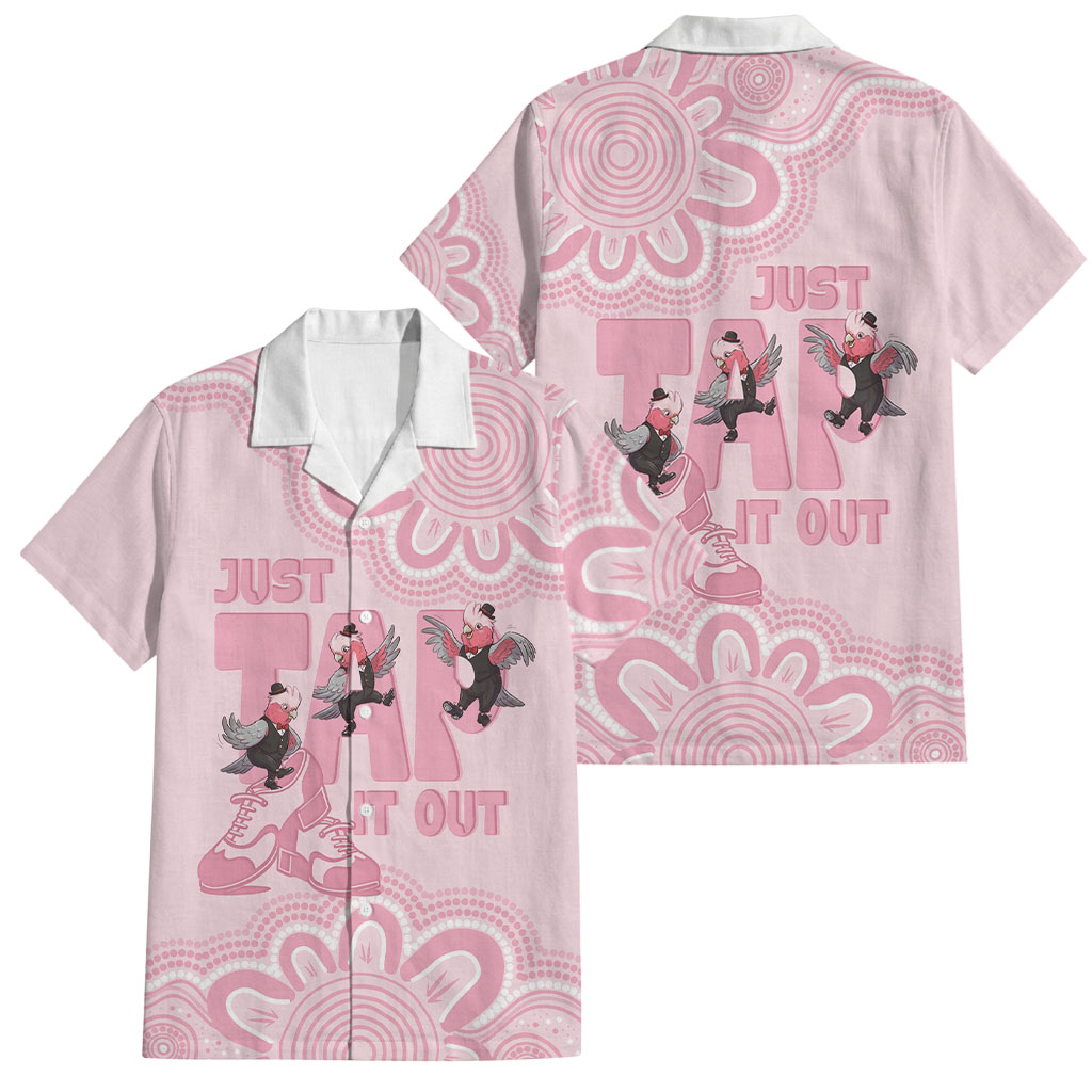 Tap Dance Australia Family Matching Puletasi and Hawaiian Shirt Pink Galah Just Tap It Out