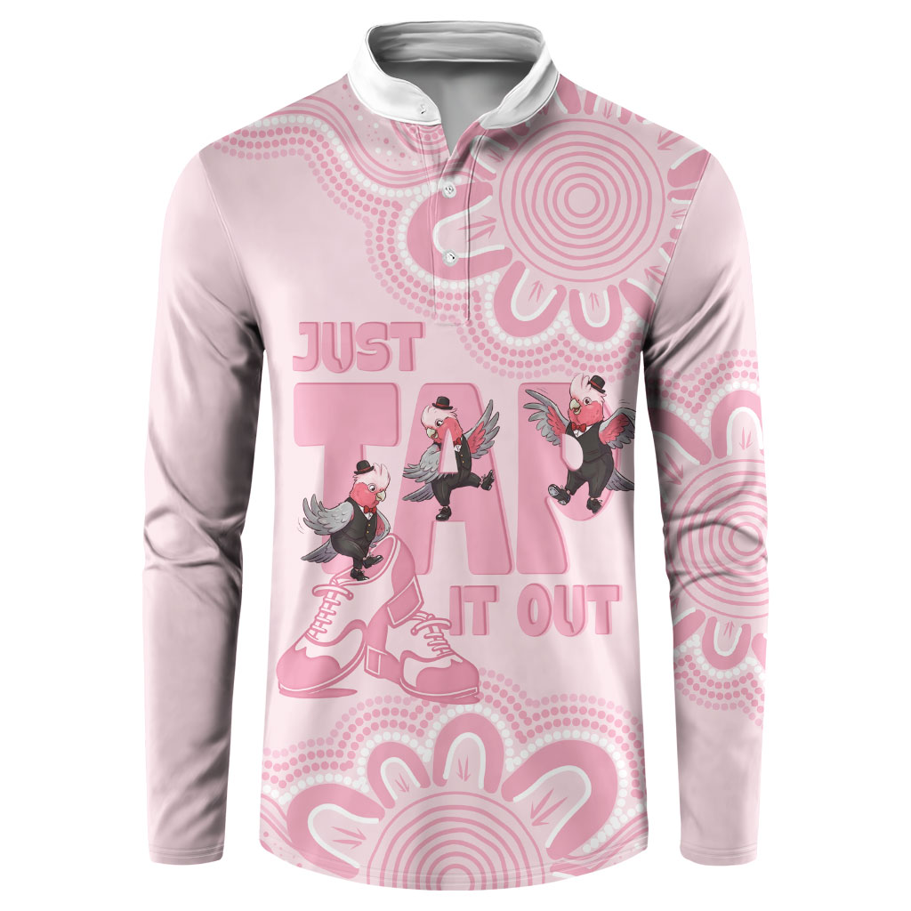 Tap Dance Australia Button Sweatshirt Pink Galah Just Tap It Out