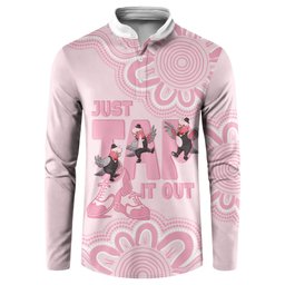 Tap Dance Australia Button Sweatshirt Pink Galah Just Tap It Out