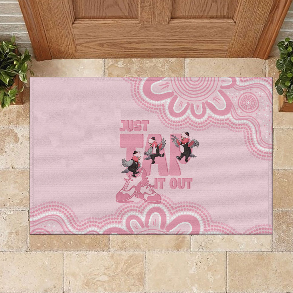 Tap Dance Australia Rubber Doormat Pink Galah Just Tap It Out