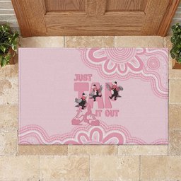 Tap Dance Australia Rubber Doormat Pink Galah Just Tap It Out