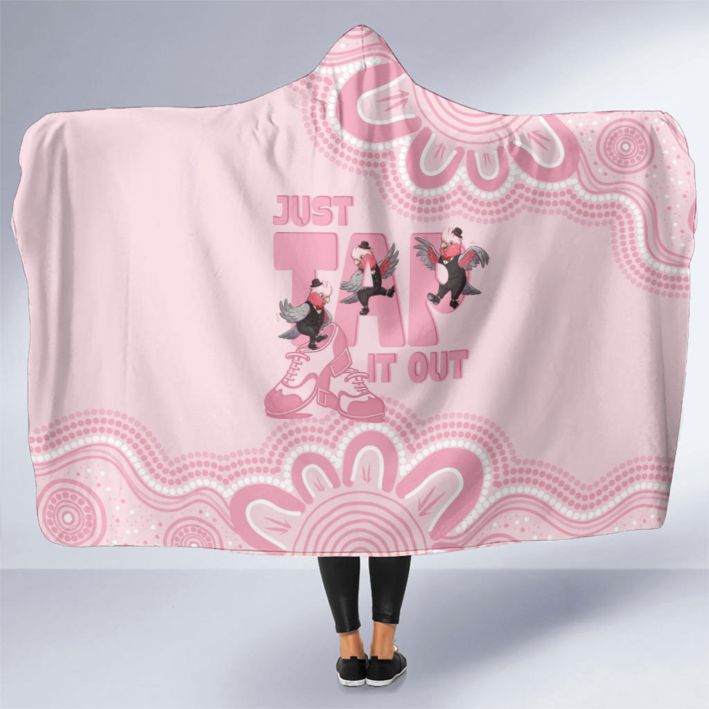 Tap Dance Australia Hooded Blanket Pink Galah Just Tap It Out