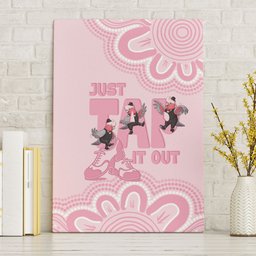 Tap Dance Australia Canvas Wall Art Pink Galah Just Tap It Out